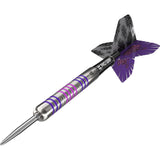 Eleanor Cairns Steel Tip Darts close up image highlighting the barrel grip texture and precision machining detail