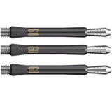 Phil Taylor Gen 8 Power Titanium Black Dart Stems Shafts Medium length variant image