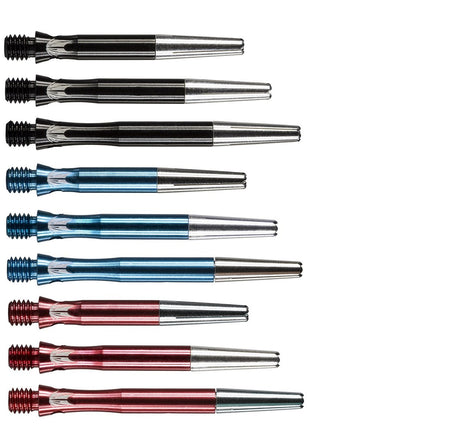 Top Spin S Line Dart Stems Shafts main product image showing the shafts, packaging, and included contents