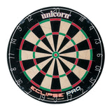 Unicorn Eclipse Pro Dartboard main product image showing the dartboard and product contents
