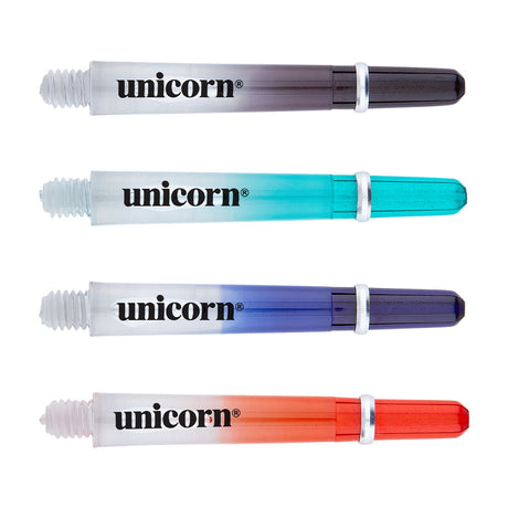 Unicorn Gripper 4 2 Tone Dart Shafts main product image showing the dart shafts and retail packaging