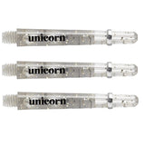 Unicorn Gripper 4 Elements Clear Dart Stems main product image showing the dart stems and retail packaging