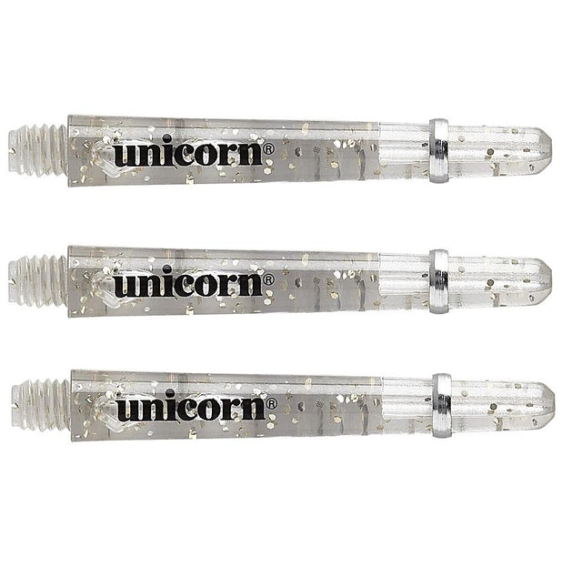 Unicorn Gripper 4 Elements Clear Dart Stems main product image showing the dart stems and retail packaging