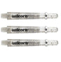 Unicorn Gripper 4 Elements Clear Dart Stems main product image showing the dart stems and retail packaging