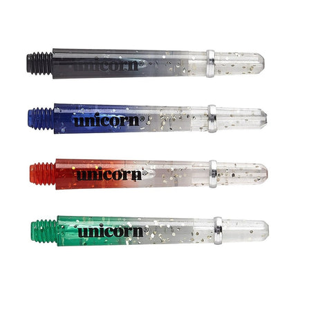 Unicorn Gripper 4 Elements Two Tone Dart Stems main product image showing the dart stems and retail packaging