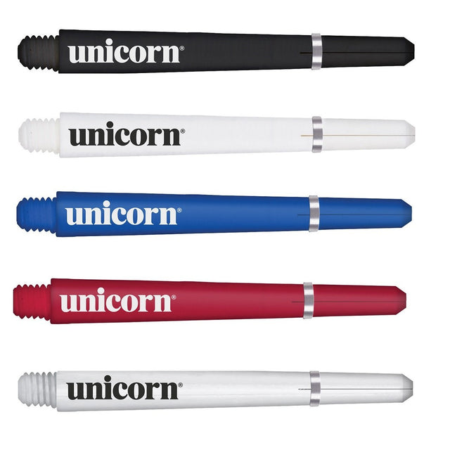 Unicorn Gripper 4 Ring Grip Dart Stems Shafts main product image showing the dart stems and retail packaging