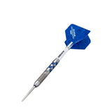 Ian White Phase 2 Maestro Steel Tip Darts angled product image displaying the barrel profile, grip layout, and design features