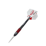 Kyle Manton Phase 2 Gen180 Steel Tip Darts angled product image displaying the barrel profile, grip layout, and design features
