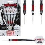 Kyle Manton Phase 2 Gen180 Steel Tip Darts main product image showing the darts, packaging, flights, shafts, and included accessories