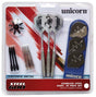 MM600 Steel Tip Darts main product image showing the darts, packaging, flights, shafts, and included accessories