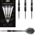 Noir Style 3 Steel Tip Darts main product image showing the darts, packaging, flights, shafts, and included accessories