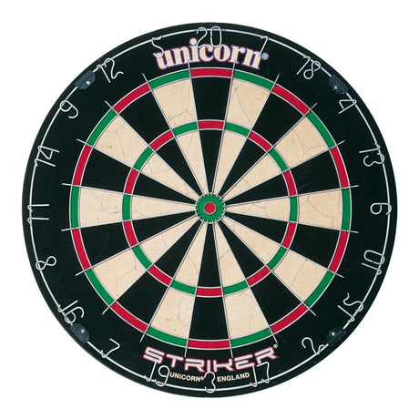 Unicorn Striker Dartboard main product image showing the dartboard and product contents