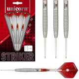 Striker Type 2 Steel Tip Darts main product image showing the darts, packaging, flights, shafts, and included accessories