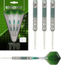 T90 Type 1 Core XL Green Steel Tip Darts main product image showing the darts, packaging, flights, shafts, and included accessories