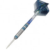 T95 Type 2 Core XL Blue Steel Tip Darts angled product image displaying the barrel profile, grip layout, and design features