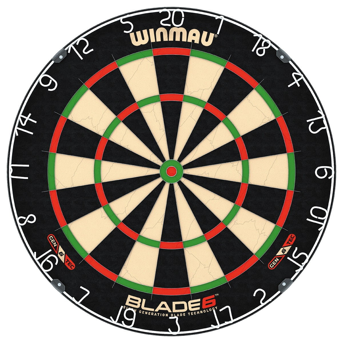 Winmau Blade 6 Dartboard main product image showing the dartboard and product contents