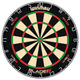 Winmau Blade 6 Dual Core Dartboard main product image showing the dartboard and product contents