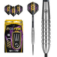 Foxfire Bomb Shape Steel Tip Darts main product image showing the darts, packaging, flights, shafts, and included accessories