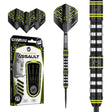 Michael Van Gerwen MVG Assault Steel Tip Darts main product image showing the darts, packaging, flights, shafts, and included accessories
