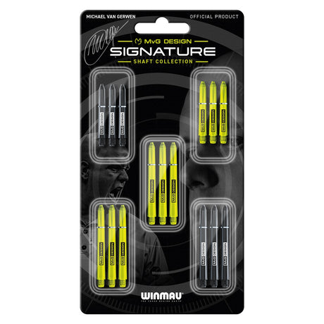 Michael Van Gerwen MvG Dart Stem Pack main product image showing the stems, packaging, and included contents