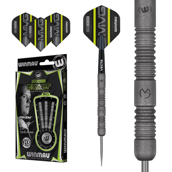Winmau MvG Exact 90% Tungsten Steel Tip Darts – Double Top Darts