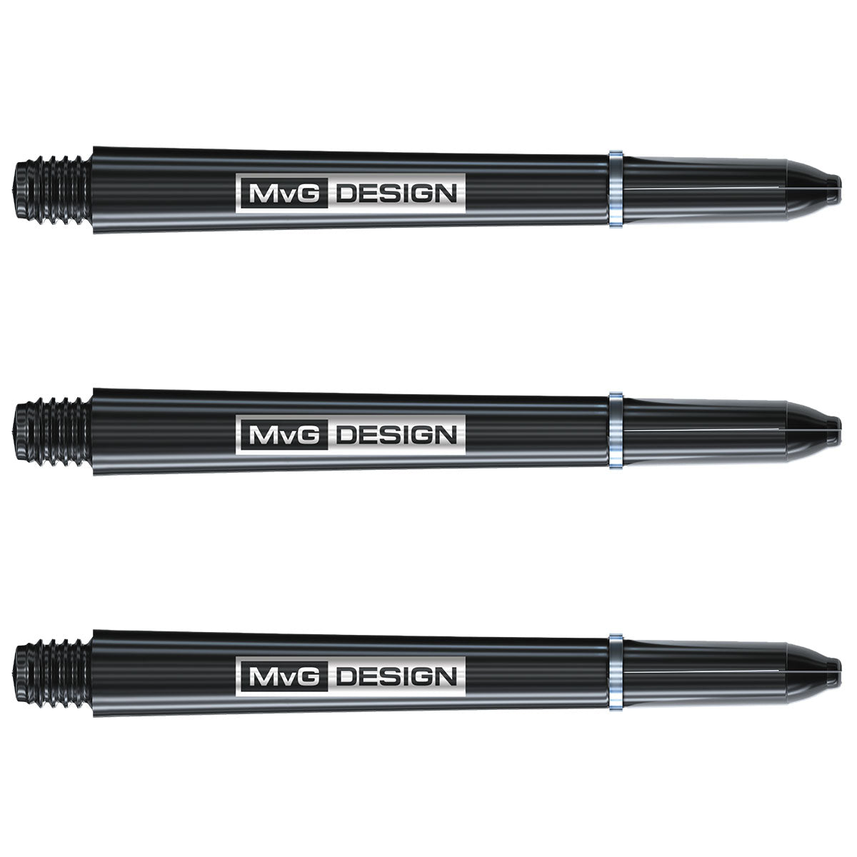 Michael Van Gerwen Signature Nylon Dart Stems Green main product image showing the stems, packaging, and included contents