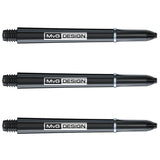 Michael Van Gerwen Signature Nylon Dart Stems Green main product image showing the stems, packaging, and included contents