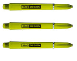 Michael Van Gerwen Signature Nylon Dart Stems Green main product image showing the stems, packaging, and included contents