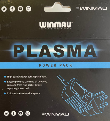 Winmau Plasma Replacement Power Pack main product image showing the replacement power pack and included contents