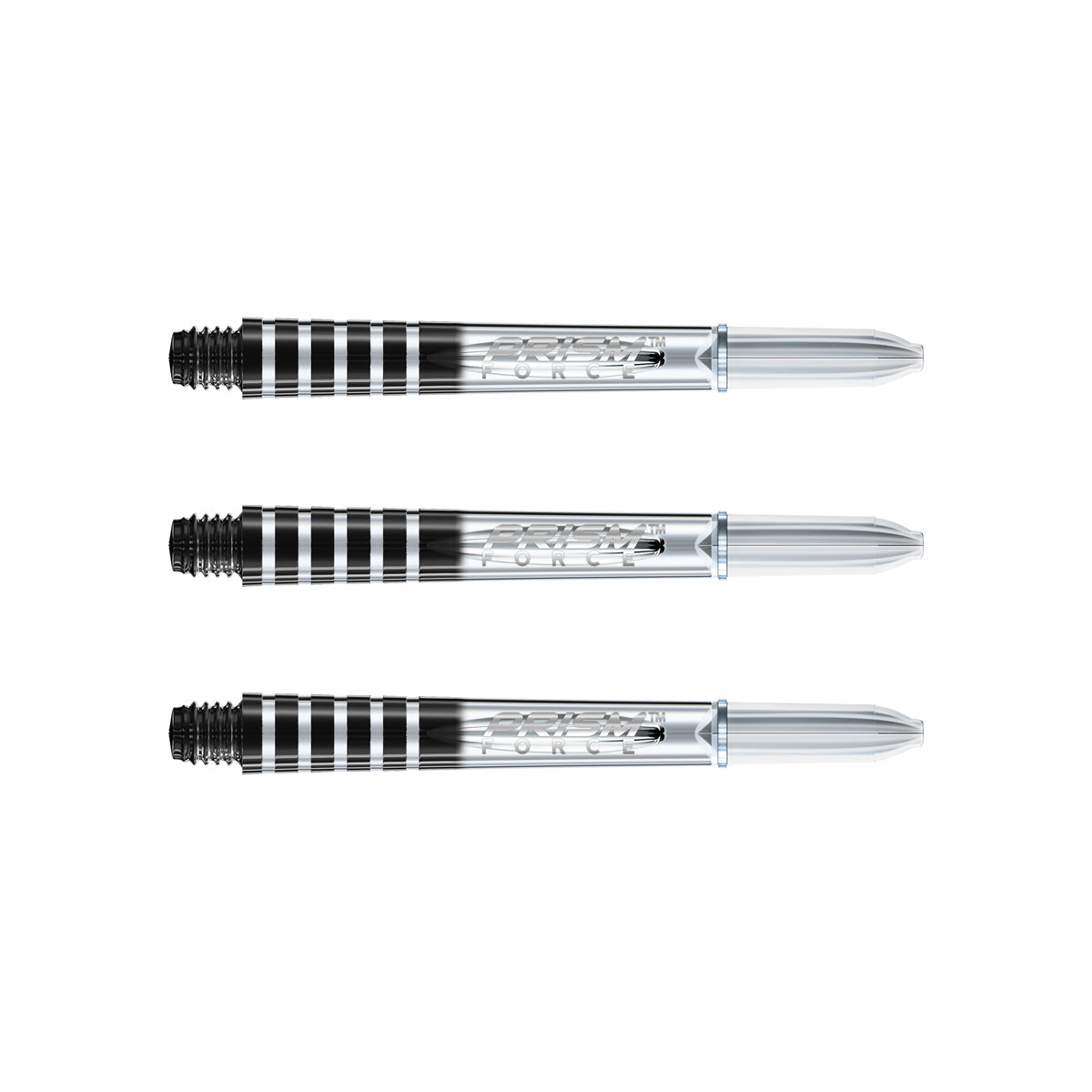 Winmau Prism Force Dart Stems Shafts Clear Intermediate length variant image