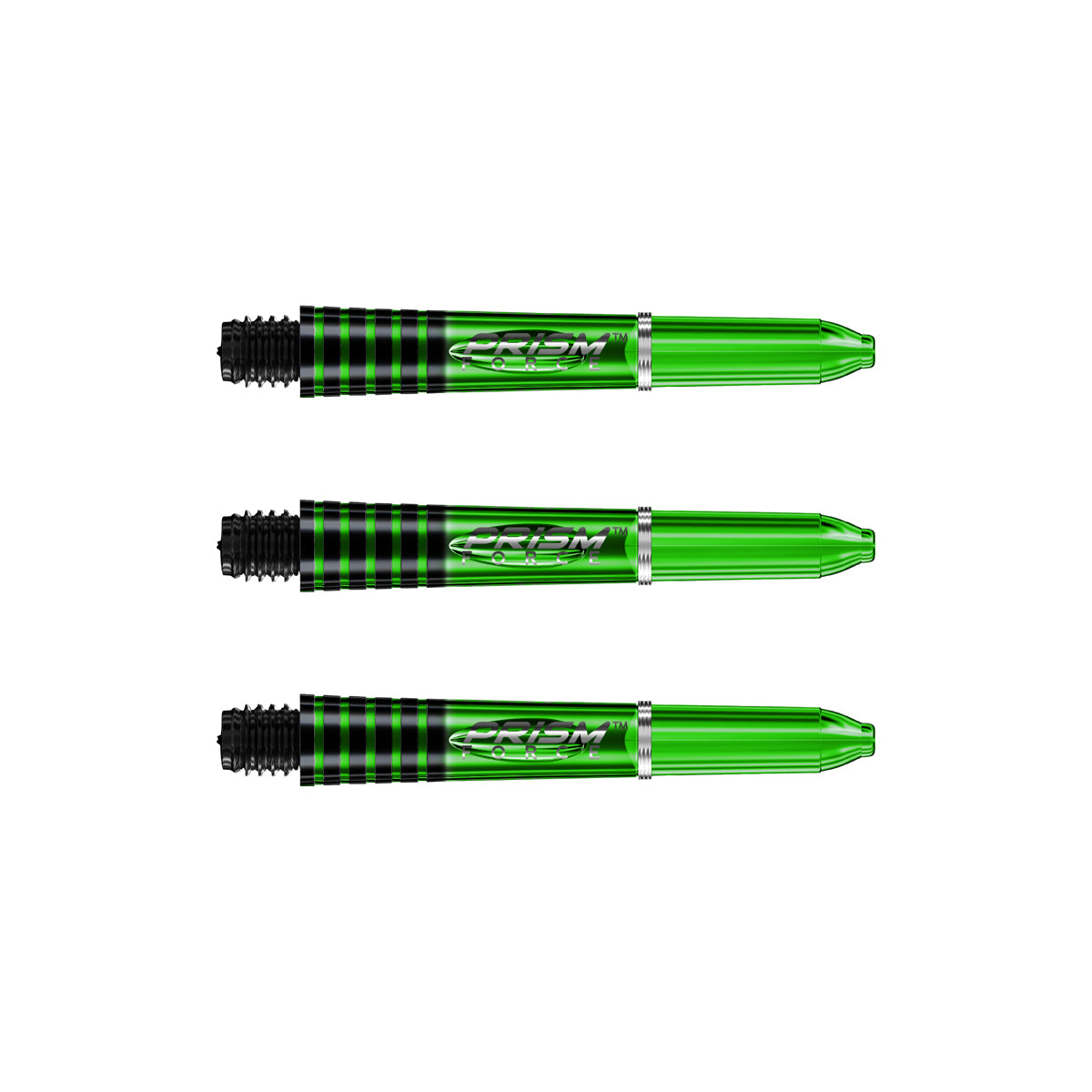 Winmau Prism Force Dart Stems Shafts Green Short length variant image