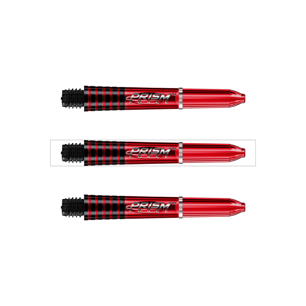 Winmau Prism Force Dart Stems Shafts Red Short length variant image