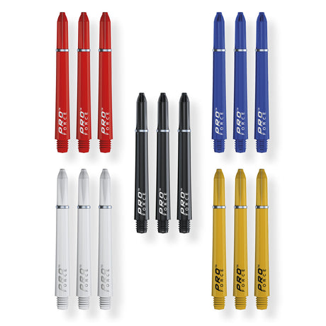Pro Force Dart Stem Shaft Collection image highlighting the multi pack format and included sets for extended use.