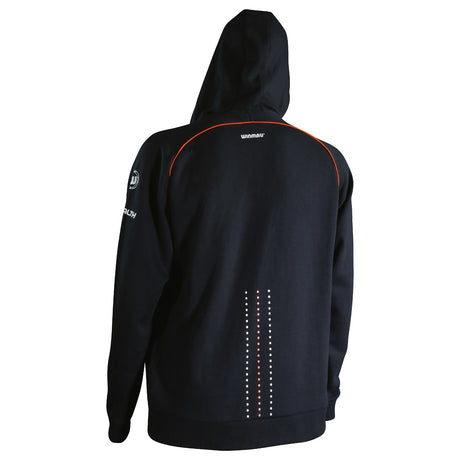 Winmau Pro Line Blade 6 Hoodie rear view image showing the back design and styling