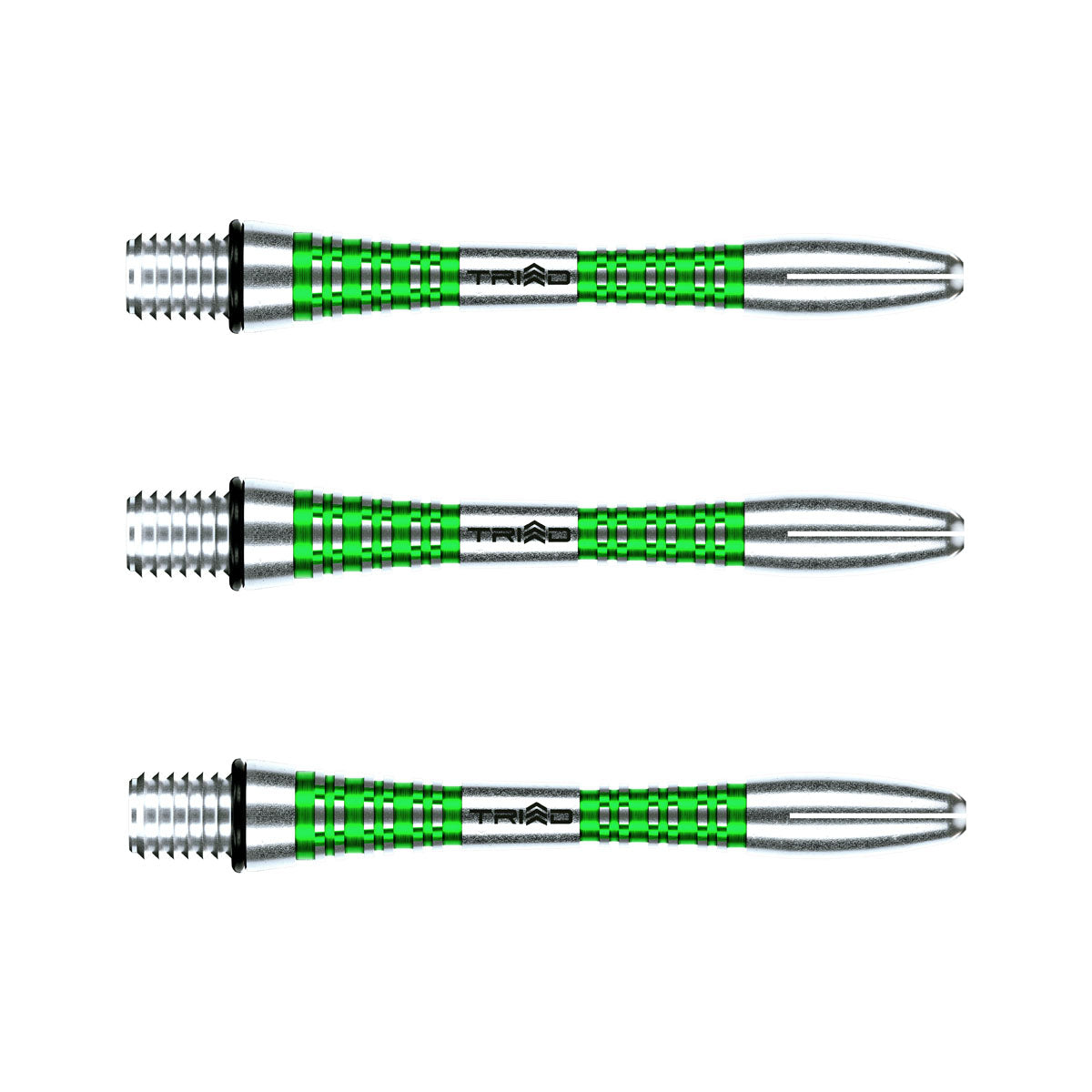 Triad Aluminium Dart Stems Green Short length variant image