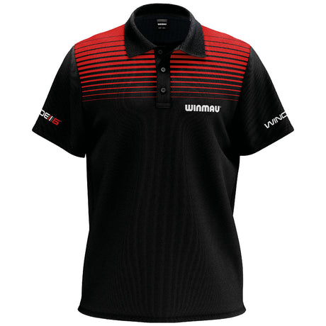 Winmau Wincool 4 Dart Shirt front view image showing the complete shirt design, colours, and sponsor branding