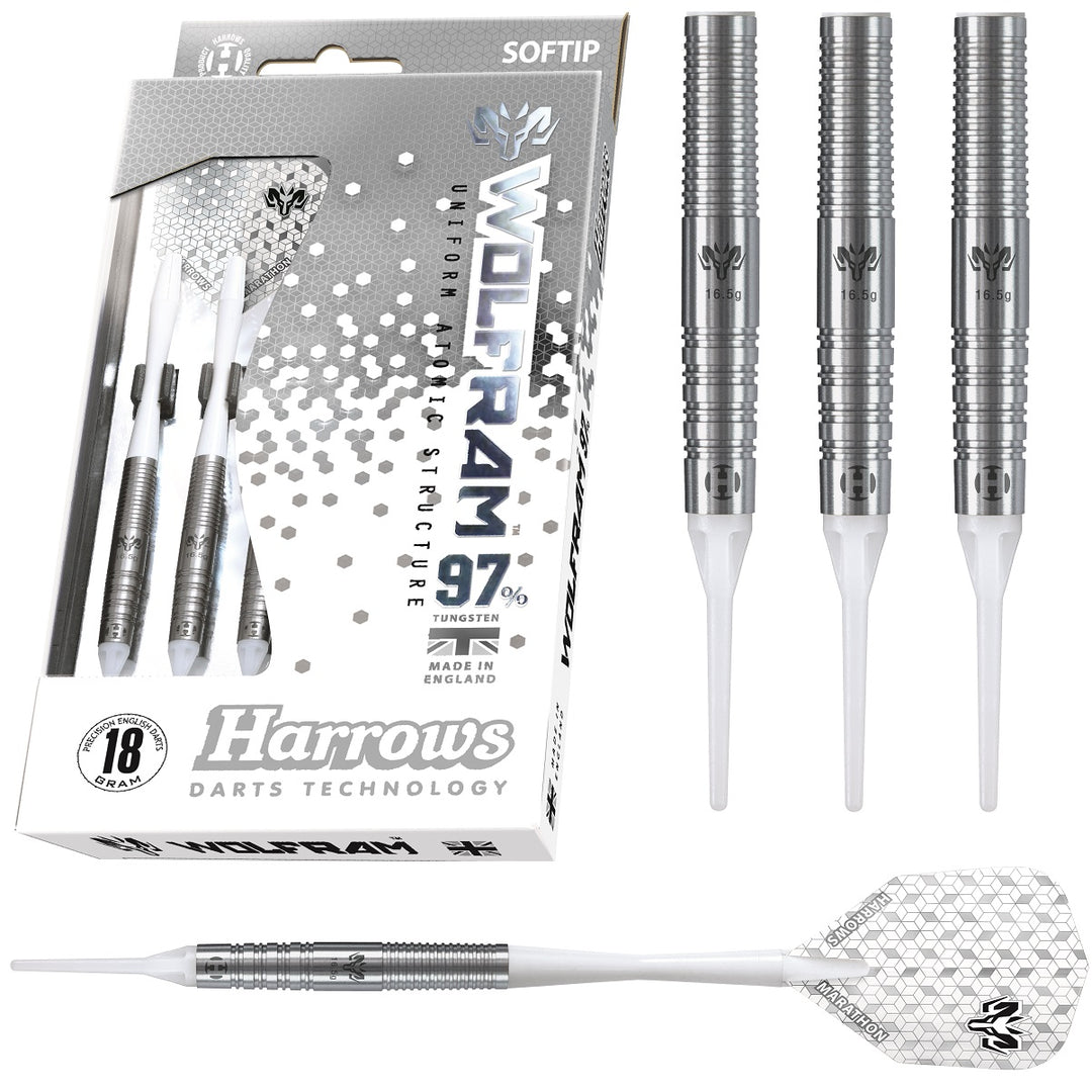 Harrows Wolfram 97% Tungsten Soft Tip Darts Wolf Barrel